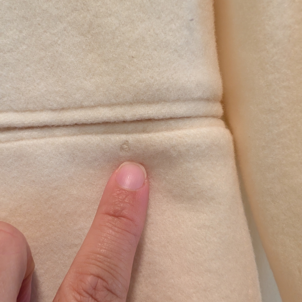 HARRIS/WALLACE Women's Merino Wool/ Lambswool Cream Blazer Size 6 - Picture 5 of 11